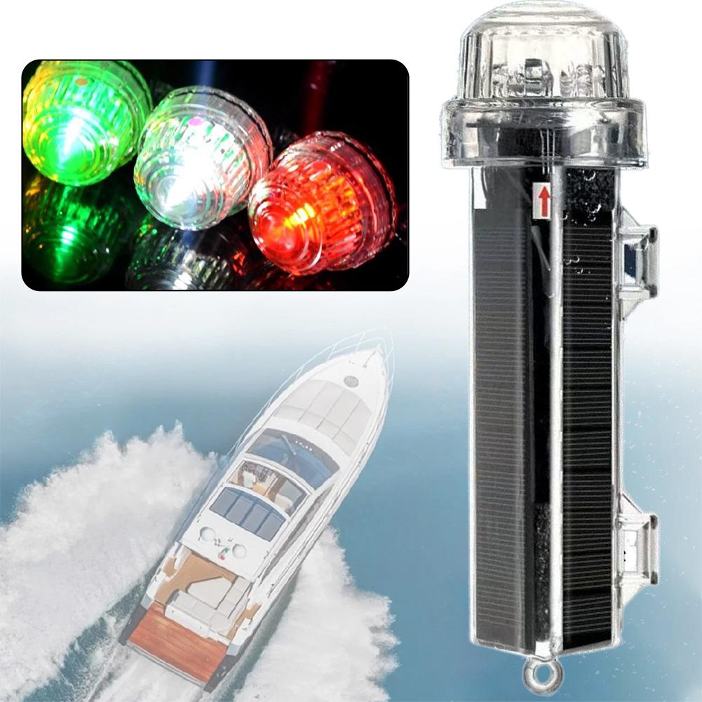 ソーラーオーシャンシグナルライト航海信号灯防水アクセサリー釣 - Fishing Boat Navigation Light のレビューと価格
